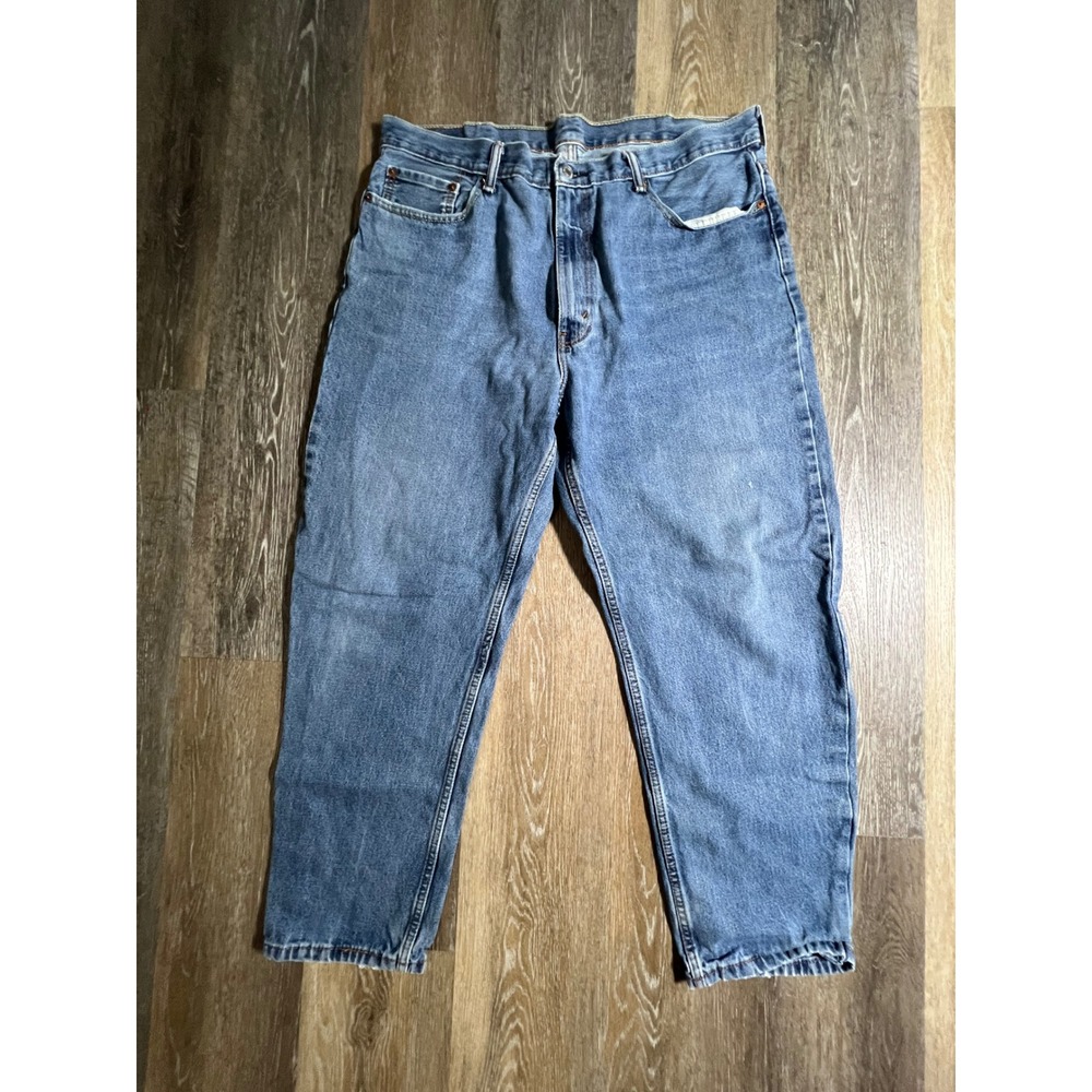 Levi's 550 Relaxed Fit Tapered Leg Mens 40x30 Blue Denim Jeans 4294